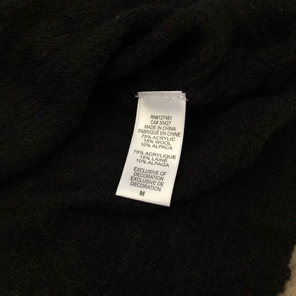 NWOT Wildfox Janice Rhinestone Sweater Black Size Medium - Picture 3 of 12